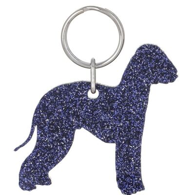 Porte-clés Glitter Bedlington Terrier