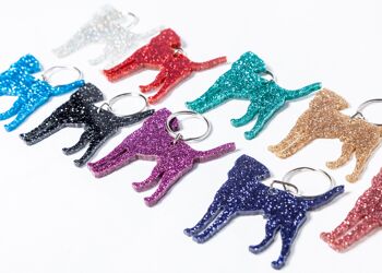 Porte-clés Glitter Bedlington Terrier 4