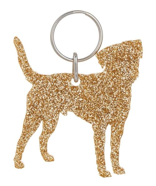 Glitter Border Terrier Keyring