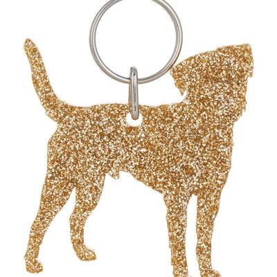 Porte-clés Glitter Border Terrier