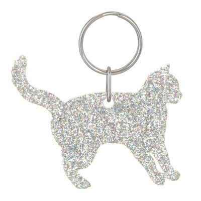 Porte-clés Chat Glitter