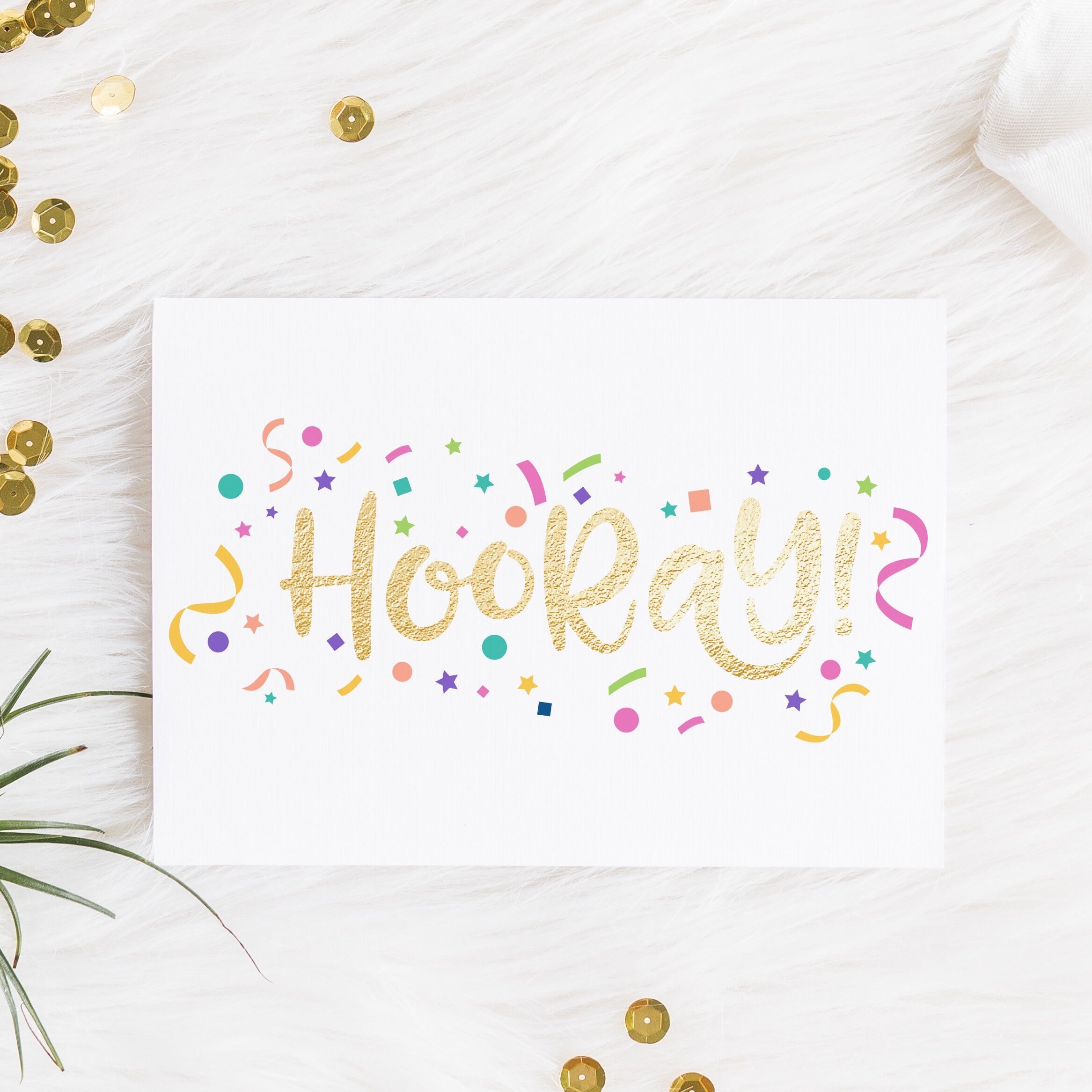 Evviva! Biglietto di auguri sventato