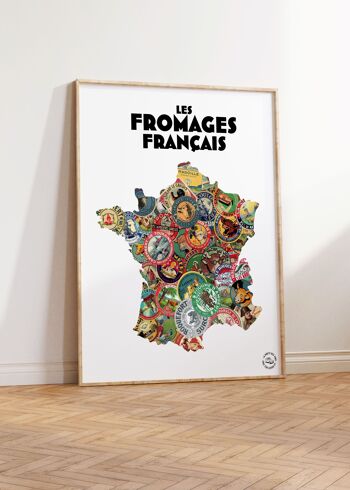 Carte de France des fromages - Idée cadeau pour amoureux de fromage 2