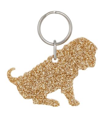 Porte-clés Glitter Shar Pei 1