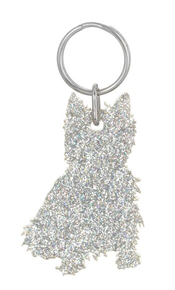 Porte-clés Glitter West Highland Terrier 1