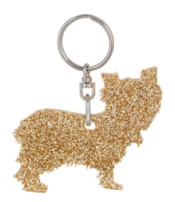 Porte-clés Glitter Yorkshire Terrier Style 2 1