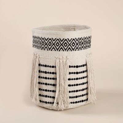 Esther, cotton pit loom basket