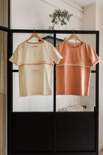 Pack 5 T-shirts allaitement toutes tailles Breastfeeling couleur Latte 4