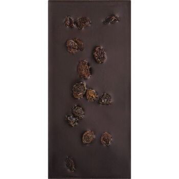 Chocolat noir doux aromatisé à la menthe biologique (62%) avec raisins secs 5
