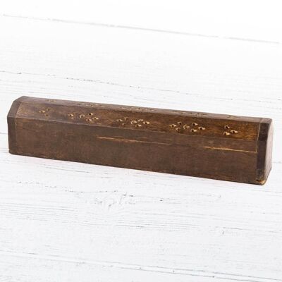 Wooden Incense Box - Stained Cutout