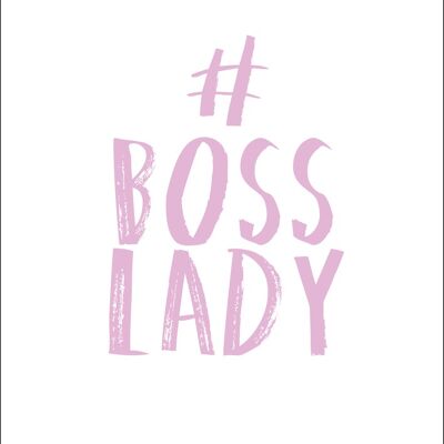 A3 Poster - BOSS LADY (Pink)