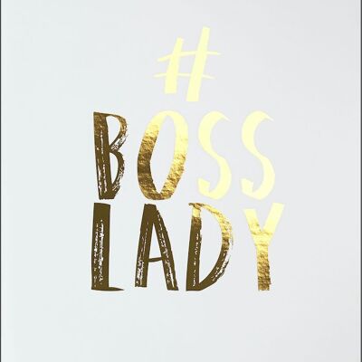 A4 Poster - BOSS LADY (Gold)
