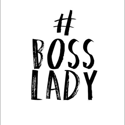A3 Poster - BOSS LADY (Black)
