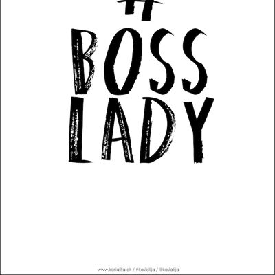 A4 Poster - BOSS LADY (Black)