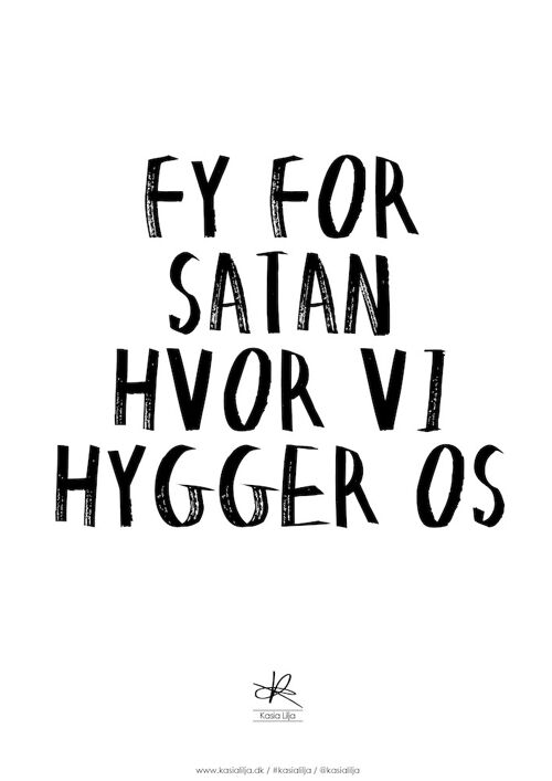 A5 Card - FY FOR SATAN HVOR VI HYGGER OS