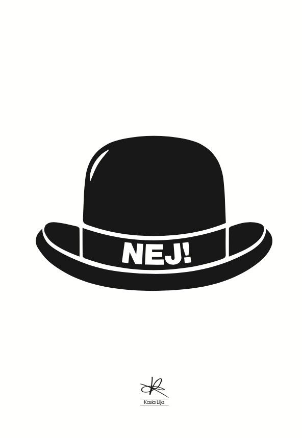 Tarjeta A5 - NEJ HAT!