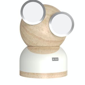 Lampe de chevet pour enfants en bois tactile - Tête amovible - Mr Watt Blanc