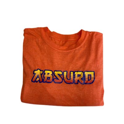 T-Shirt Short Sleeve Peach Minimal Design-Unisex