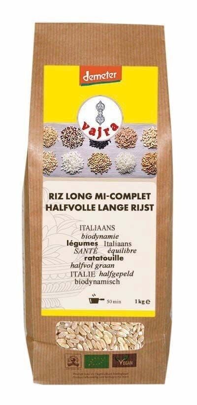 LONG SEMI-COMPLETE RICE demeter (750 gr)