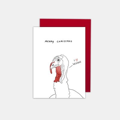 VEGAN - Funny Christmas card