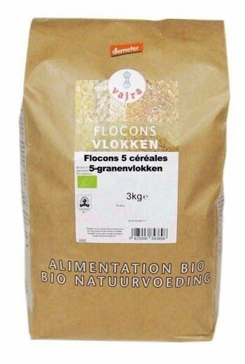 FLOCONS 5 CEREALES demeter (3 kg)