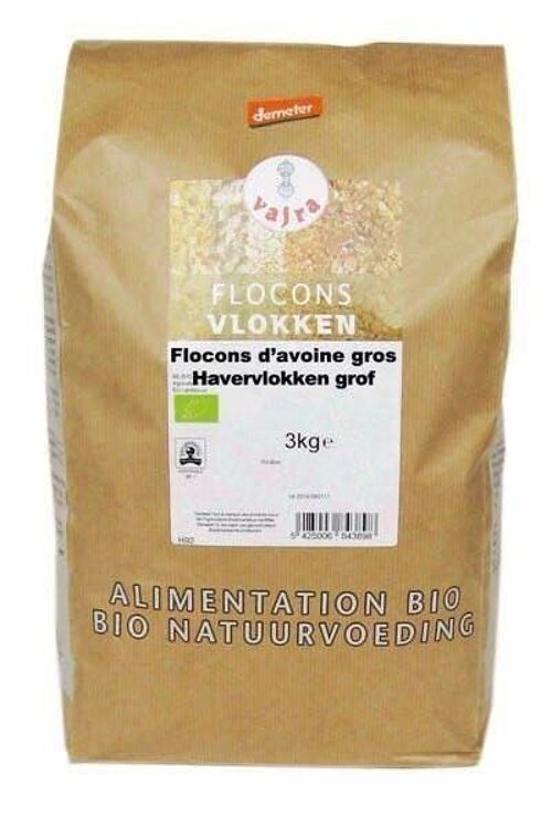 FLOCONS D'AVOINE GROS demeter (3 kg)