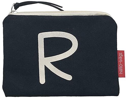 Bolso Monedero / Billetero / Tarjetero, 100% Algodón, modelo "R"