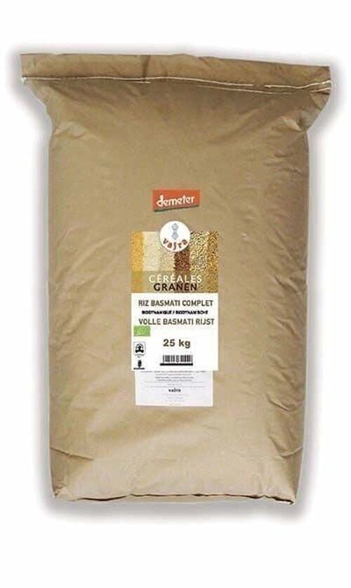 RIZ BASMATI COMPLET demeter (25 kg)