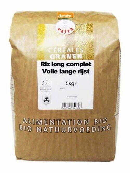 Riz long complet bio, (5kg)