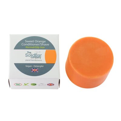 Essential Orange Conditioner/Shave Bar für fettiges Haar (klein)