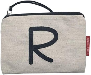 Porte-monnaie / portefeuille / porte-cartes, 100% coton, modèle "R" 5 1