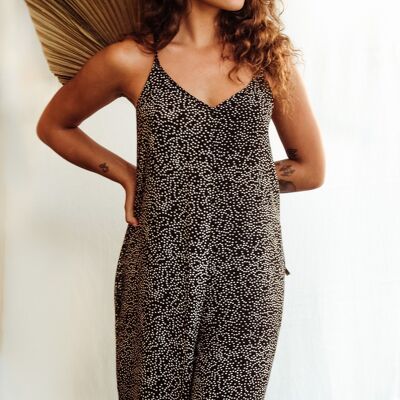 SHU Jumpsuit - Schwarz Polka