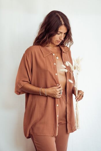 Chemise RA Hawaï - Rose 1