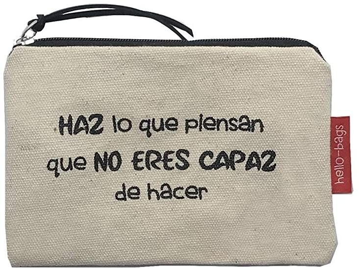 Portamonete / Portafoglio / Portacarte, 100% Cotone, modello "FAI QUELLO CHE PENSANO CHE SEI NOTABILE DA FARE" 2
