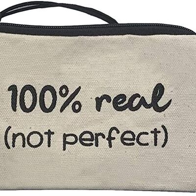 Purse / Wallet / Card Holder, 100% Cotton, model "100% REAL. NOT PERFECT" 2