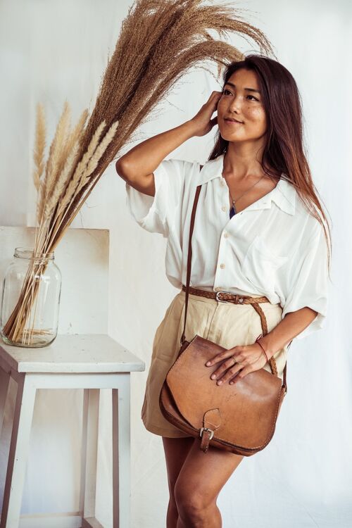 ANUBIS linen shorts - Sand