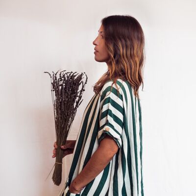 AMUN tunic - Green Stripes