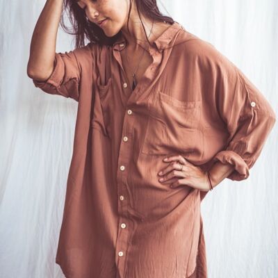 ANUKET Shirt Dress - rose