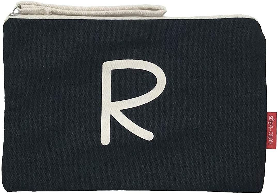 Beauty case / Borsa a mano, 100% Cotone, modello "R"