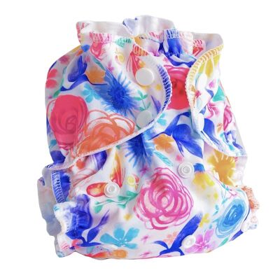 Couche lavable TE1 - Taille Unique (2.8-16kg) - Petal Faster - APPLECHEEKS