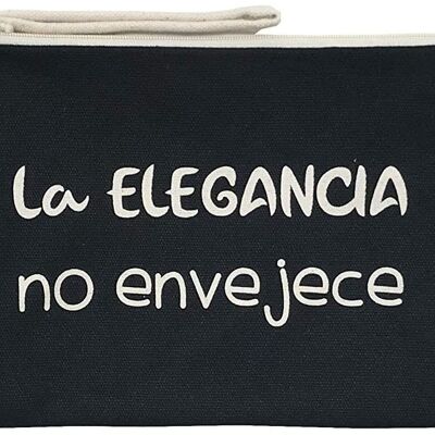 Bolso Neceser / Cartera de Mano, 100% Algodón, modelo "LA ELEGANCIA NO ENVEJECE"