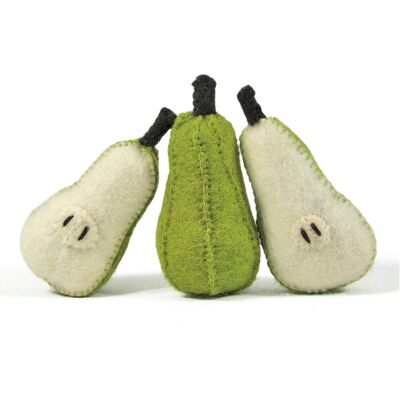 Fruits en laine feutrée - 3 poires - PAPOOSE TOYS