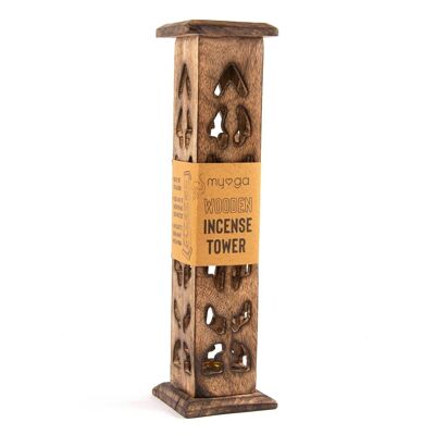 Incense Tower - Carved Wood