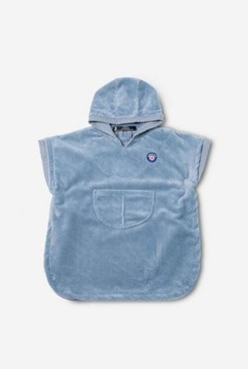 Azul Oceano - Bamboe Baby Strandponcho - Klein