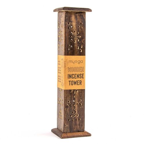 Incense Tower - Stained Wood