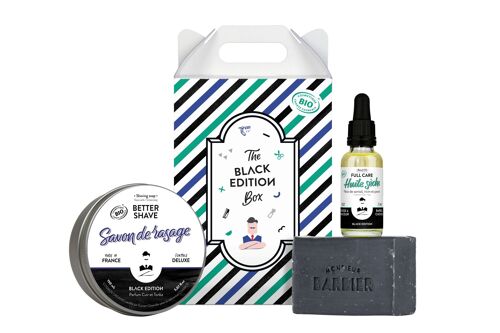 THE BLACK EDITION BOX -  Coffret de Grooming pour Hommes