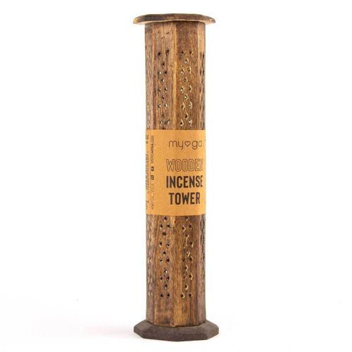 Incense Tower - Stained Wooden Octagon