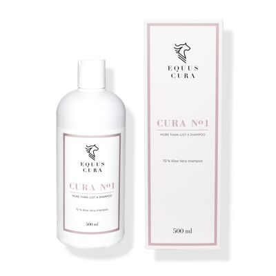 CURA No. 1 – Shampooing pour chevaux avec 70% d'Aloe Vera