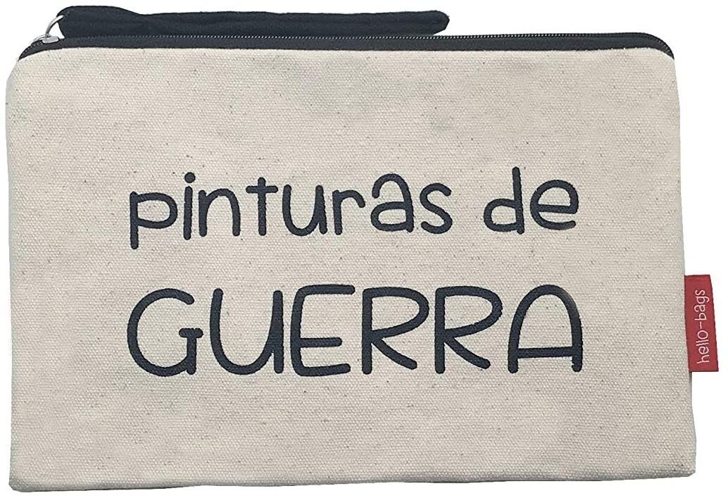 Beauty case / borsa a mano, 100% cotone, modello "WAR PAINTS" 2