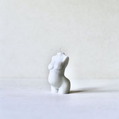 Pregnant Female Form Candle - Duckegg